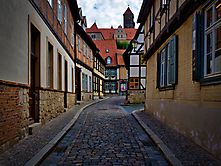 Quedlinburg Gasse ohne Autos